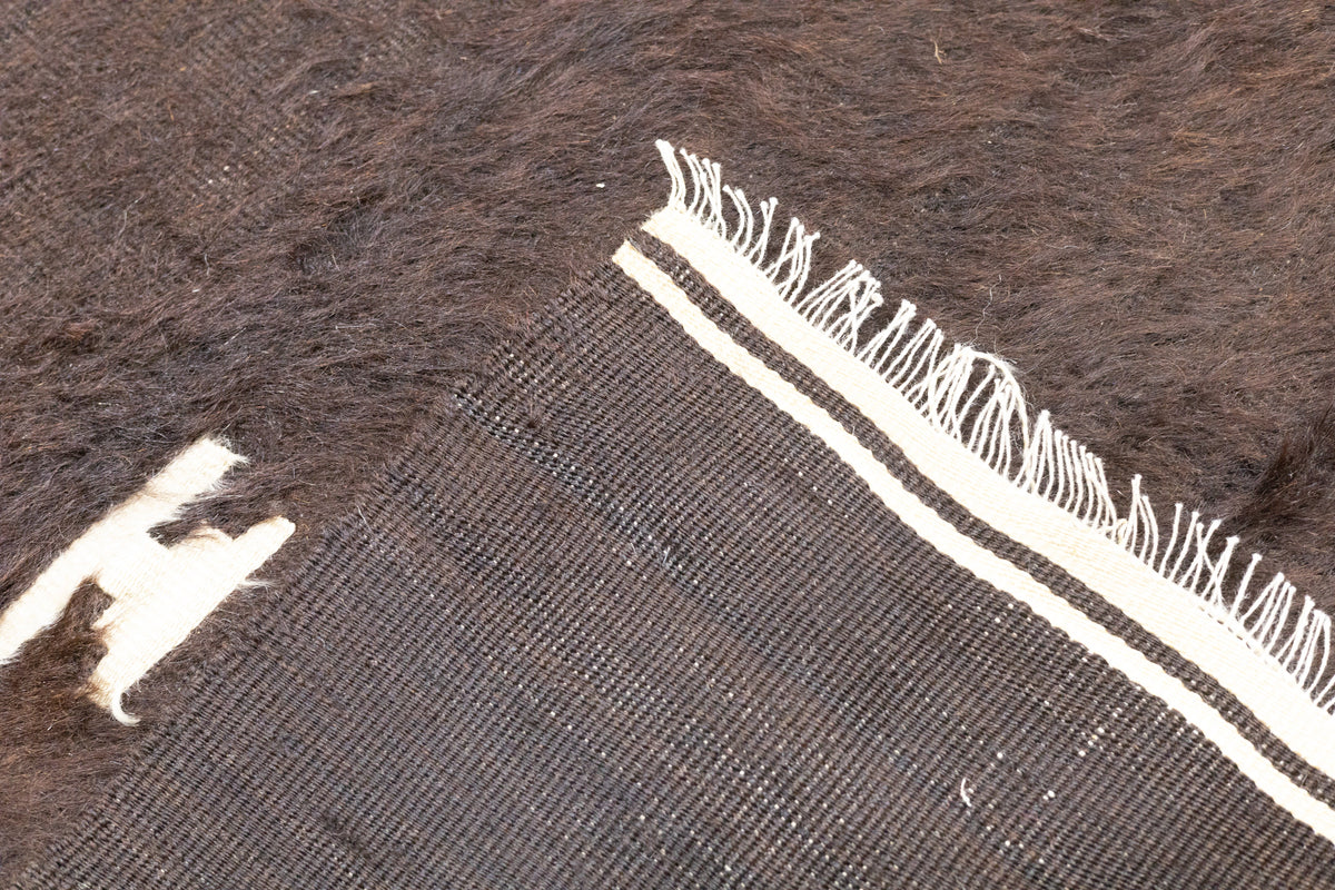 Vintage Moroccan Cowhide Rug 4'8'' x 5'7''