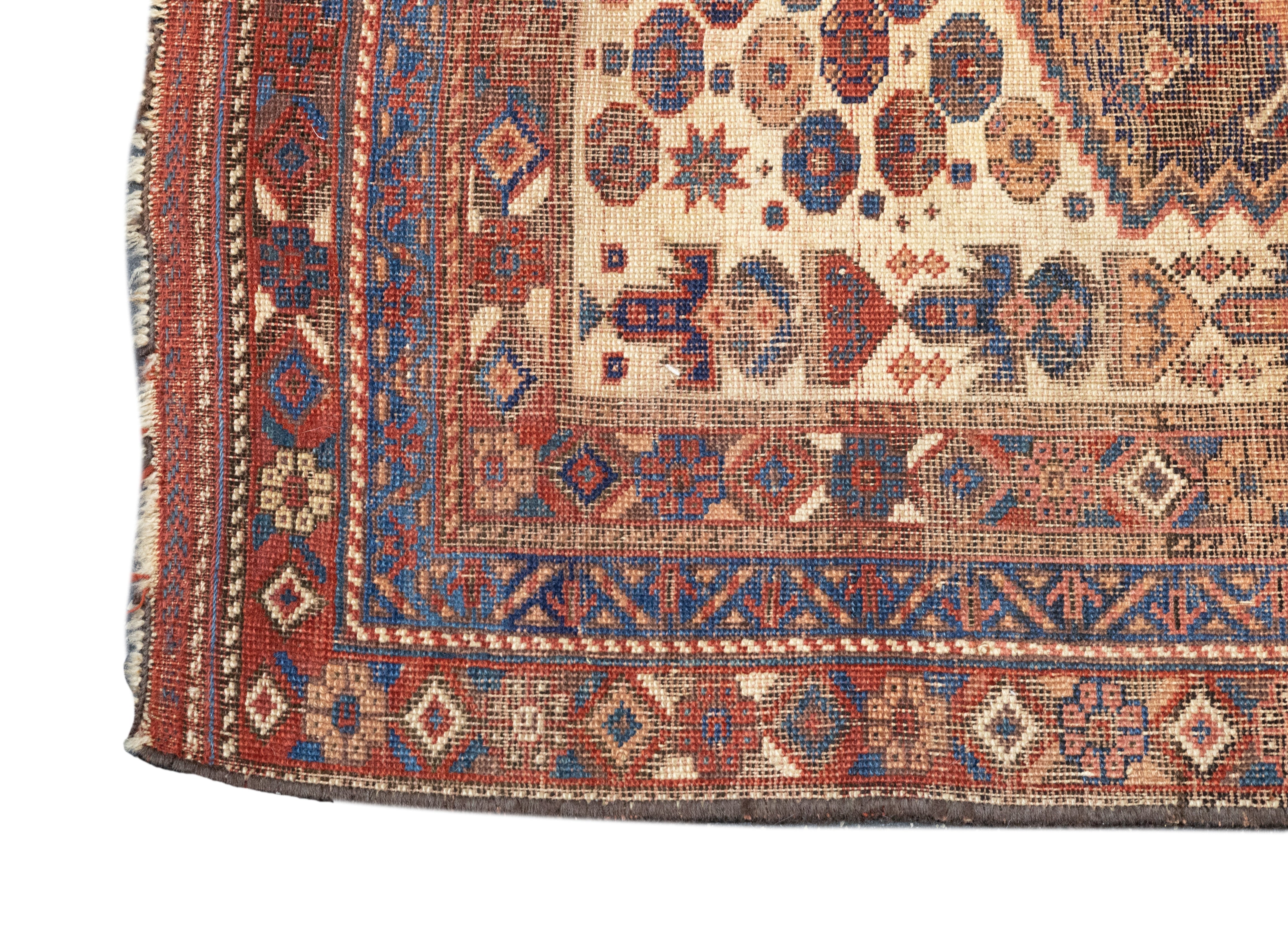 Antique  Qashqai Rug 4'6'' x 8'4''