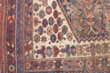 Antique  Qashqai Rug 4'6'' x 8'4''