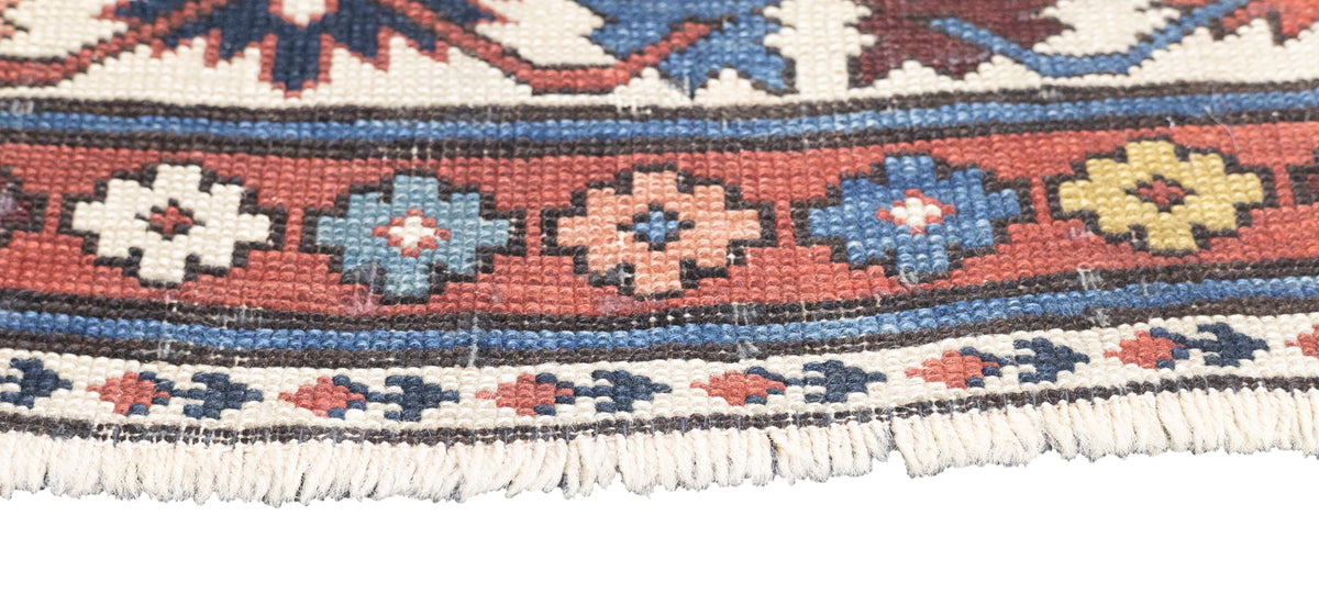 Antique Caucasian Shirvan Rug 3'8'' x 4'6''