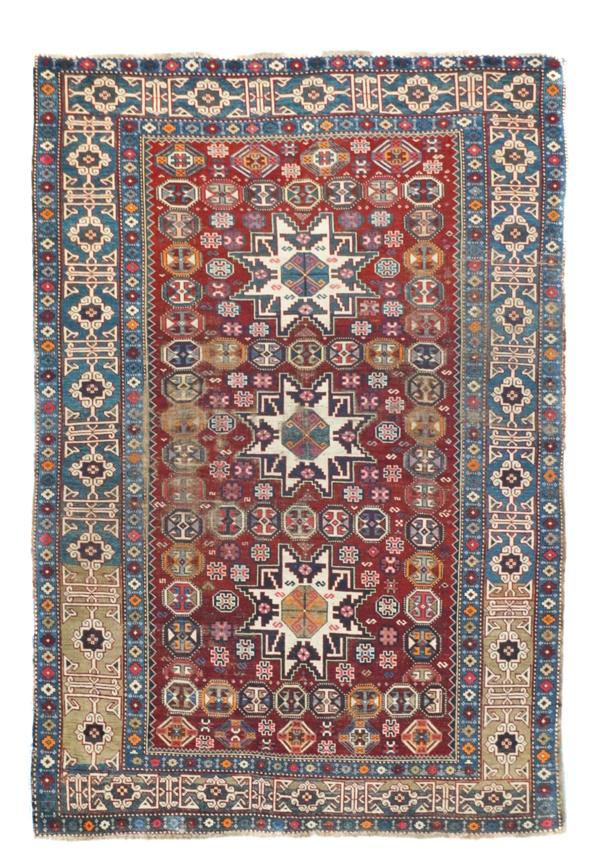 Antique Caucasian Shirvan Rug 3'11'' x 5'9''