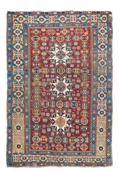 Antique Caucasian Shirvan Rug 3'11'' x 5'9''