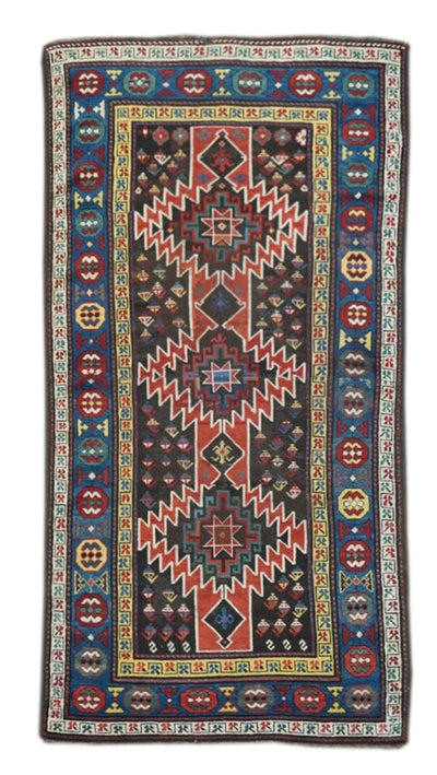 Antique Caucasian Kharabagh Rug 3'6'' x 6'10''