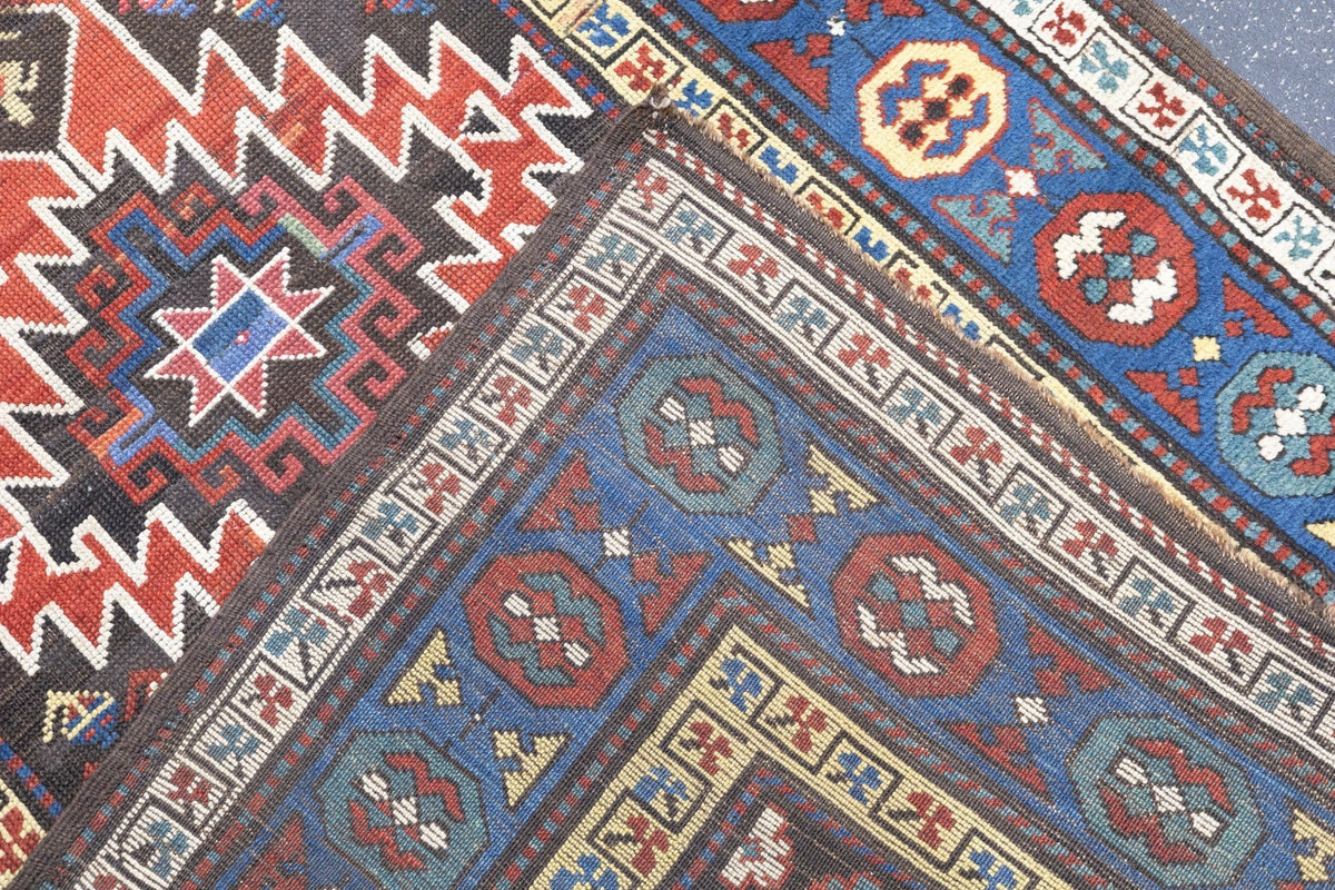 Antique Caucasian Kharabagh Rug 3'6'' x 6'10''