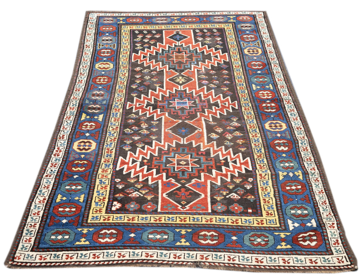 Antique Caucasian Kharabagh Rug 3'6'' x 6'10''