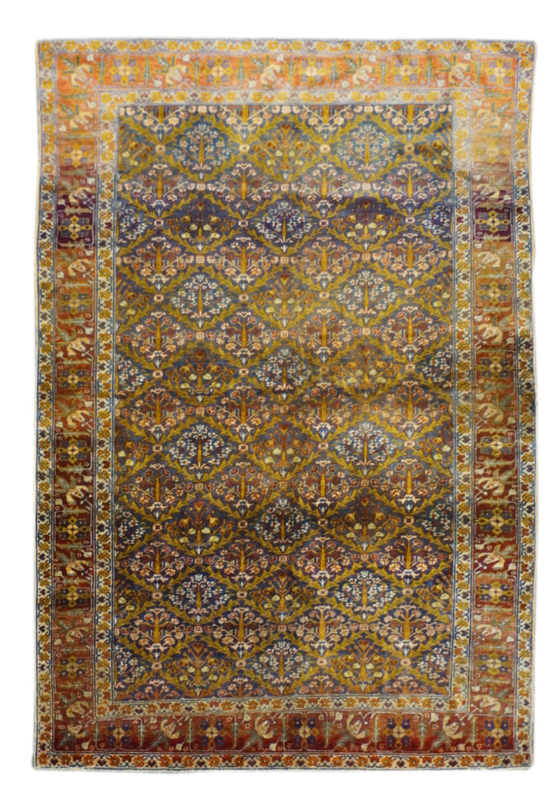 Antique Silk Sivas Rug 3'10'' x 5'7''