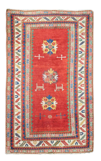 Antique Kazak Rug 4'5'' x 7'3''