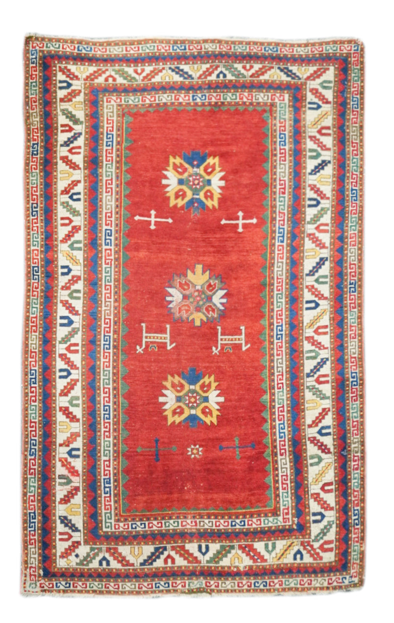 Antique Kazak Rug 4'5'' x 7'3''
