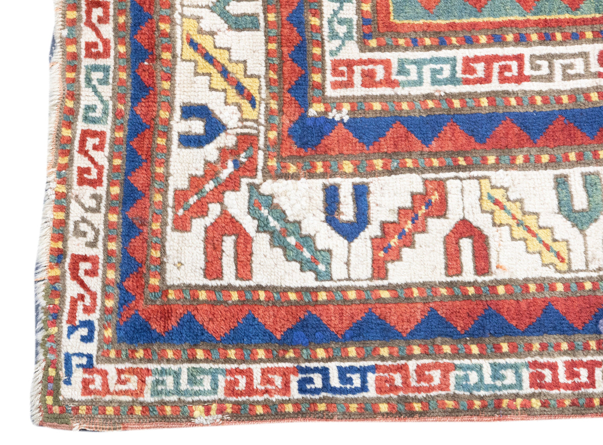 Antique Kazak Rug 4'5'' x 7'3''