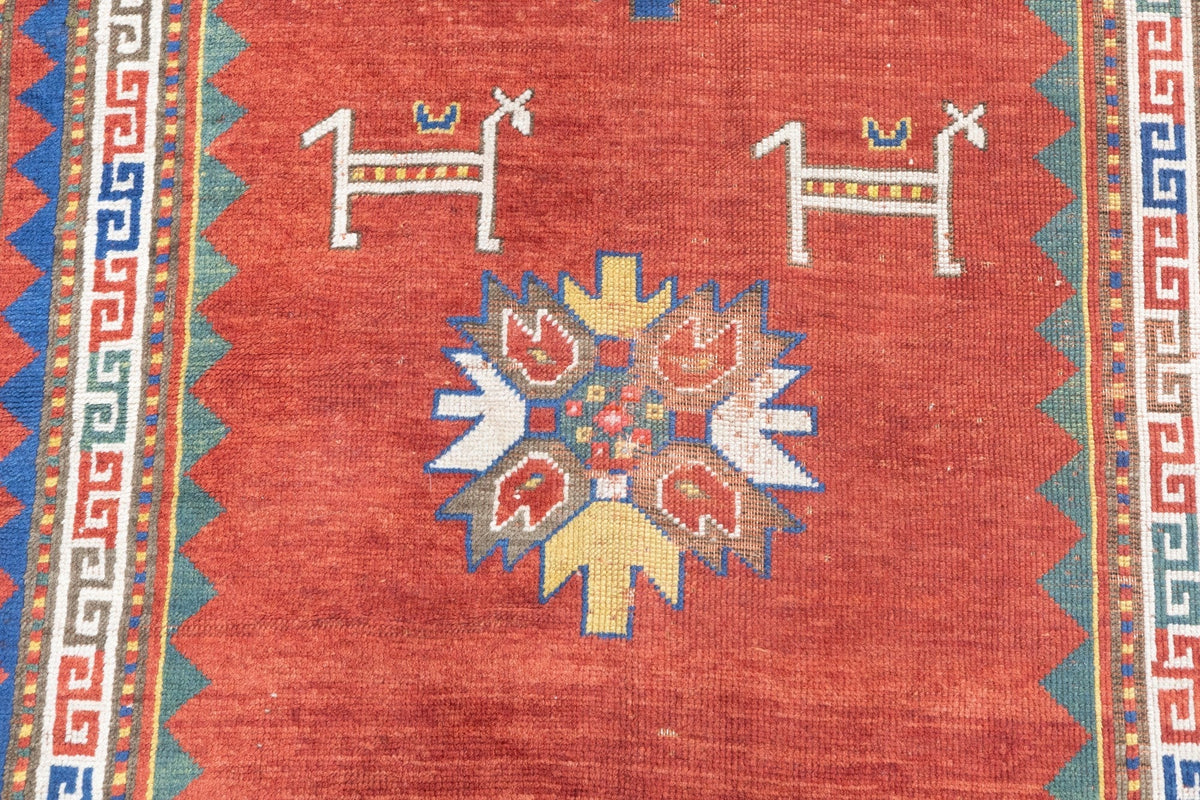 Antique Kazak Rug 4'5'' x 7'3''