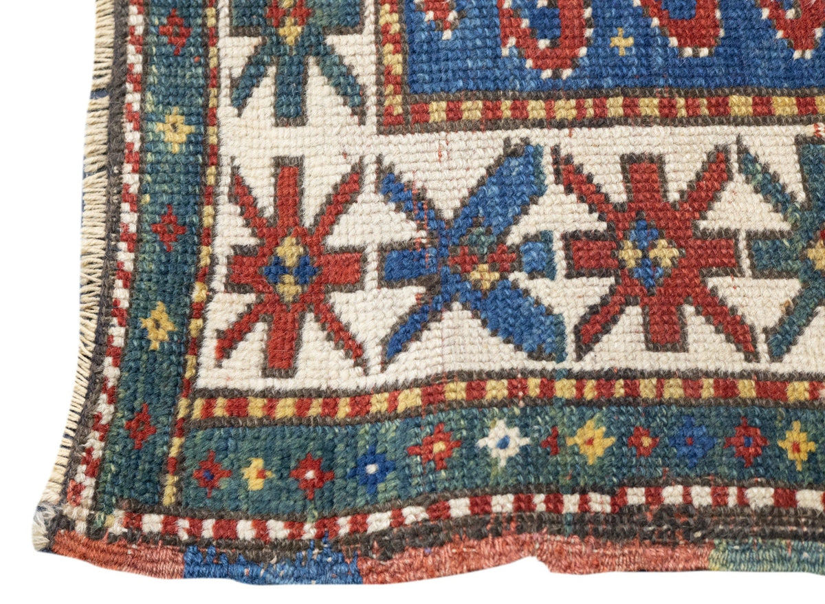 Antique Caucasian Kazak Rug 3'4'' x 5'2''