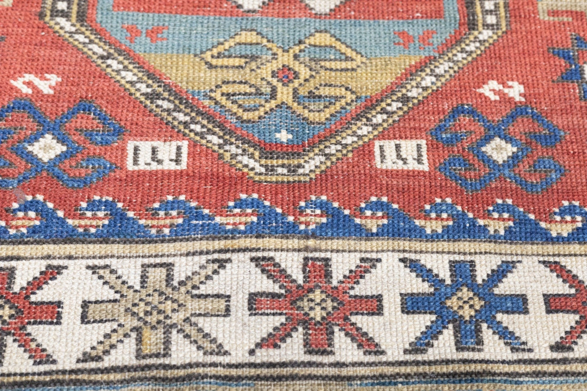 Antique Caucasian Kazak Rug 3'4'' x 5'2''