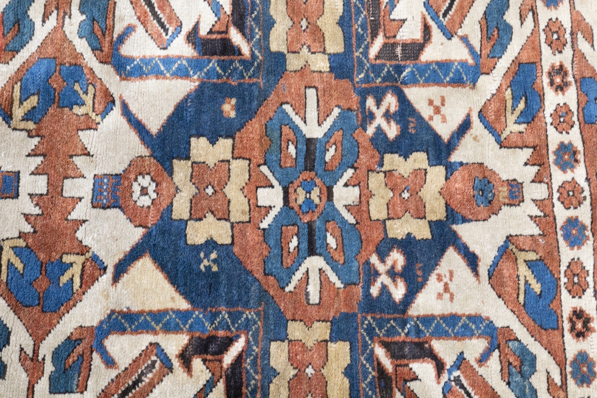 Antique Caucasian Kazak Rug 4'3'' x 8'10''