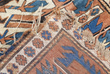 Antique Caucasian Kazak Rug 4'3'' x 8'10''