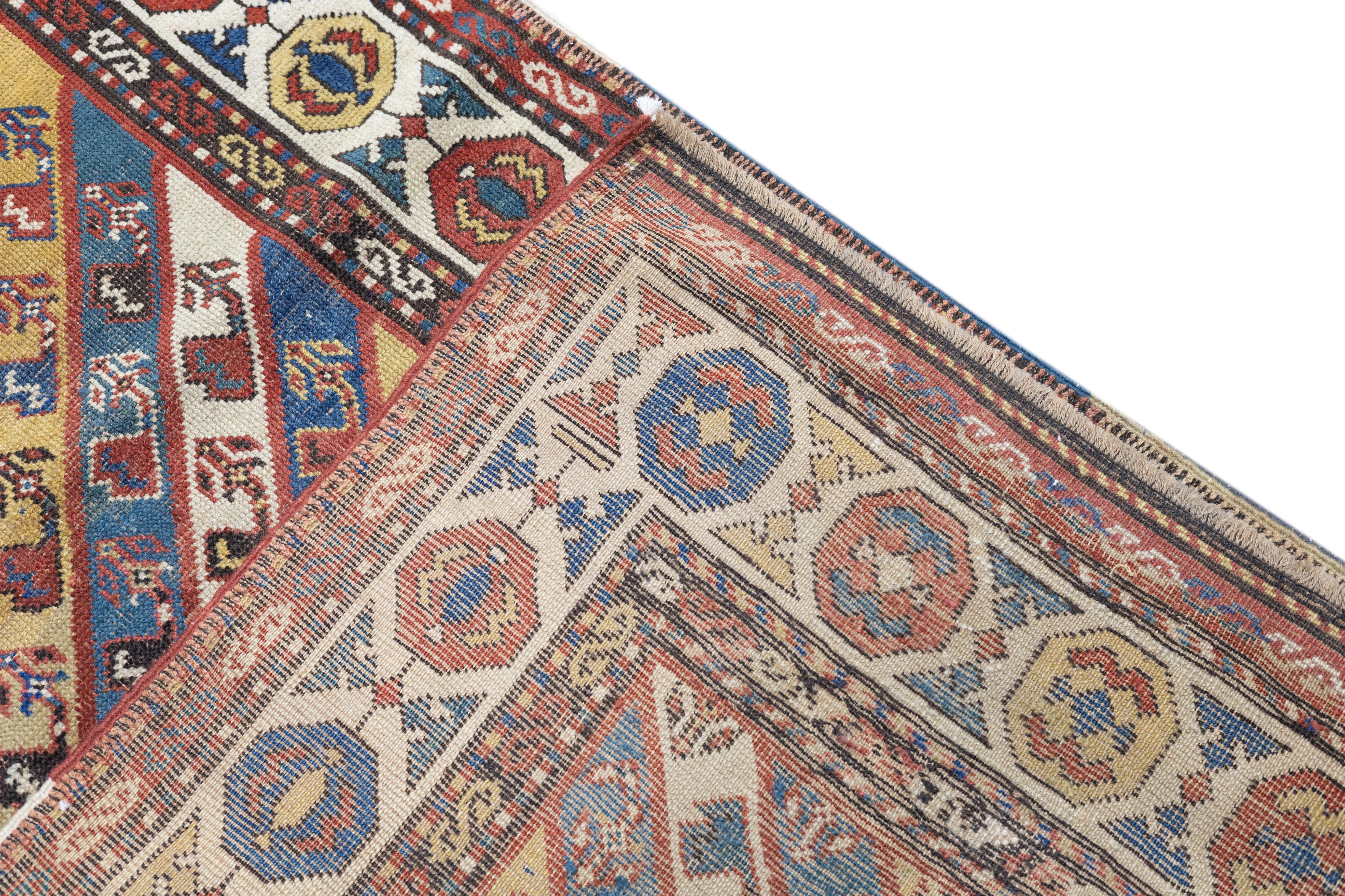 Antique Caucasian Ganje Rug 3'0" x 10'2''