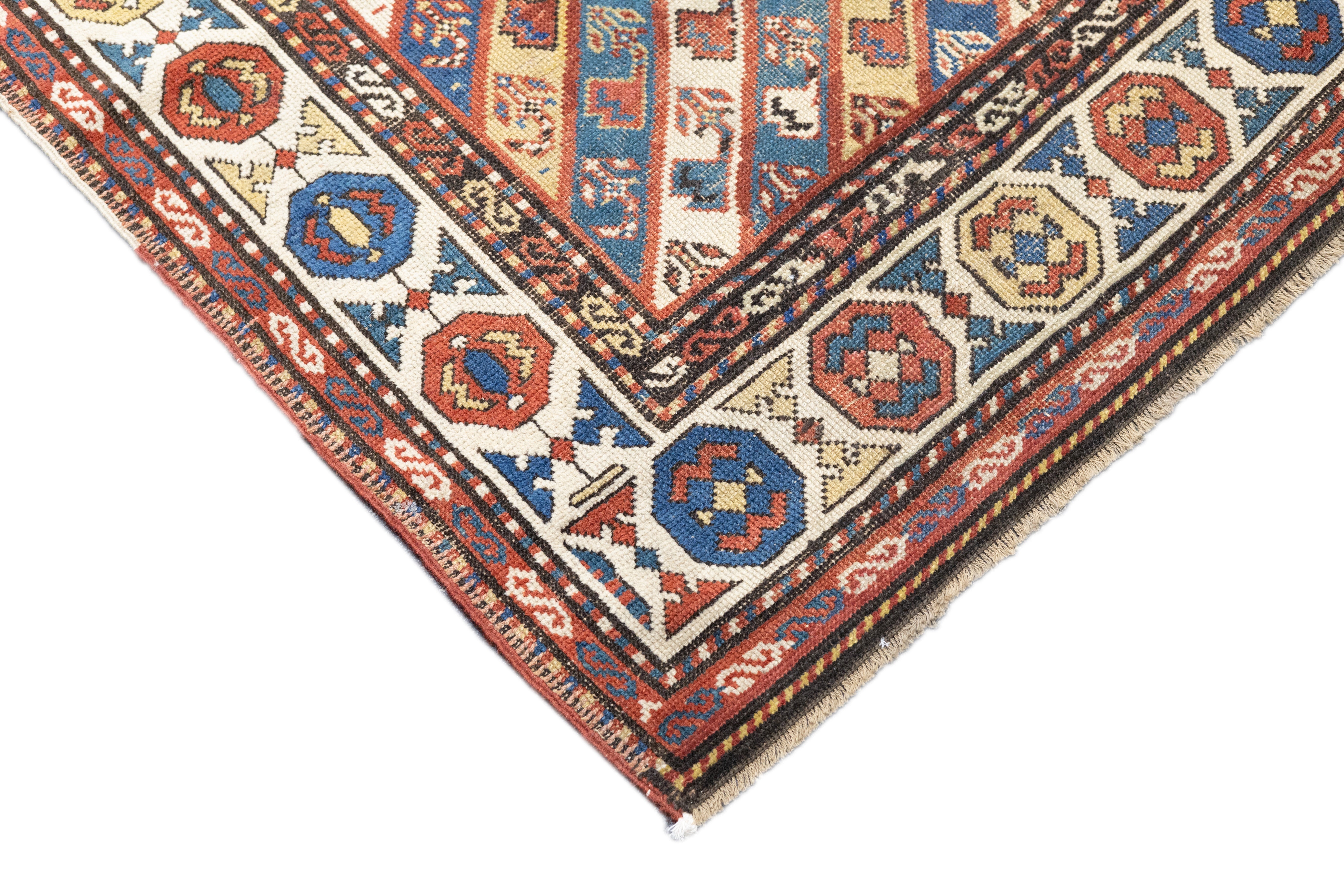 Antique Caucasian Ganje Rug 3'0" x 10'2''