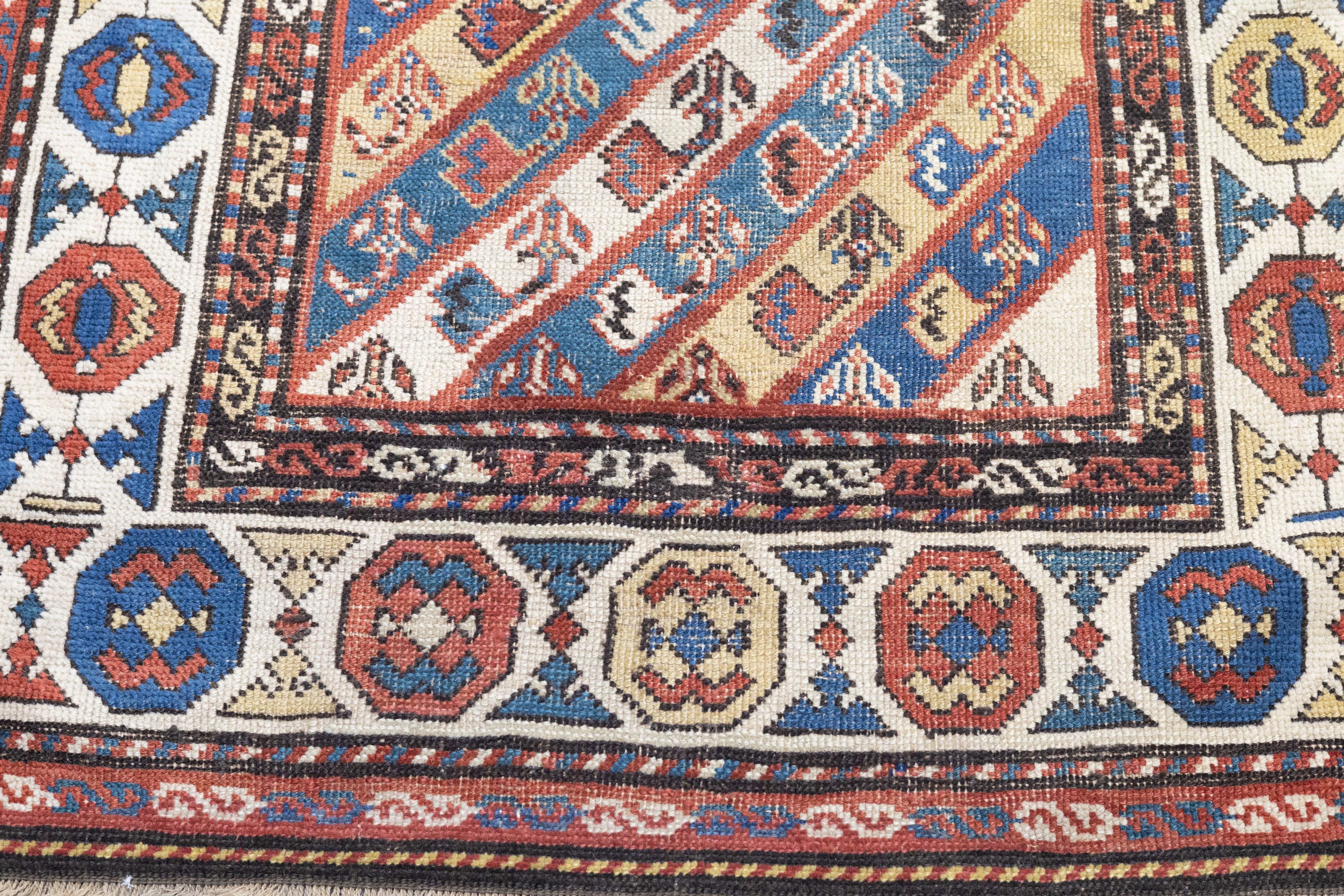 Antique Caucasian Ganje Rug 3'0" x 10'2''