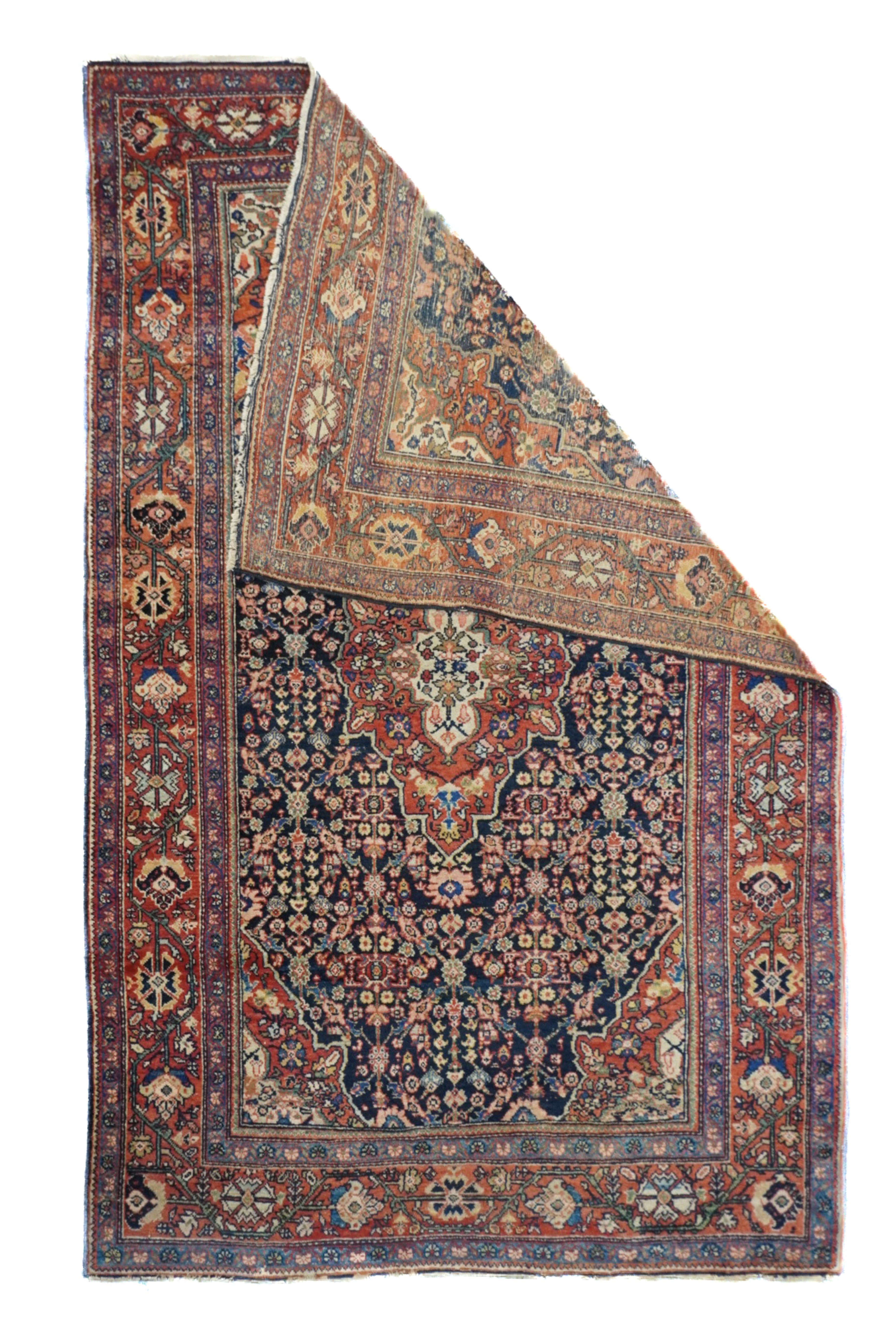 Antique Farahan Sarouk Rug 4'3'' x 6'10''