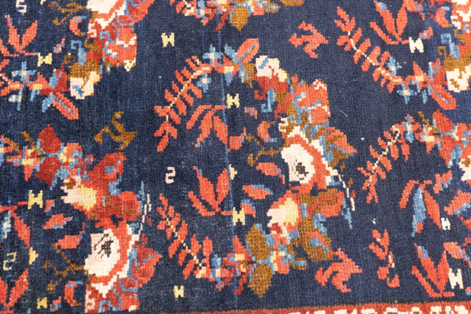 Antique Caucasian Kuba Rug 3'2'' x 4'9''