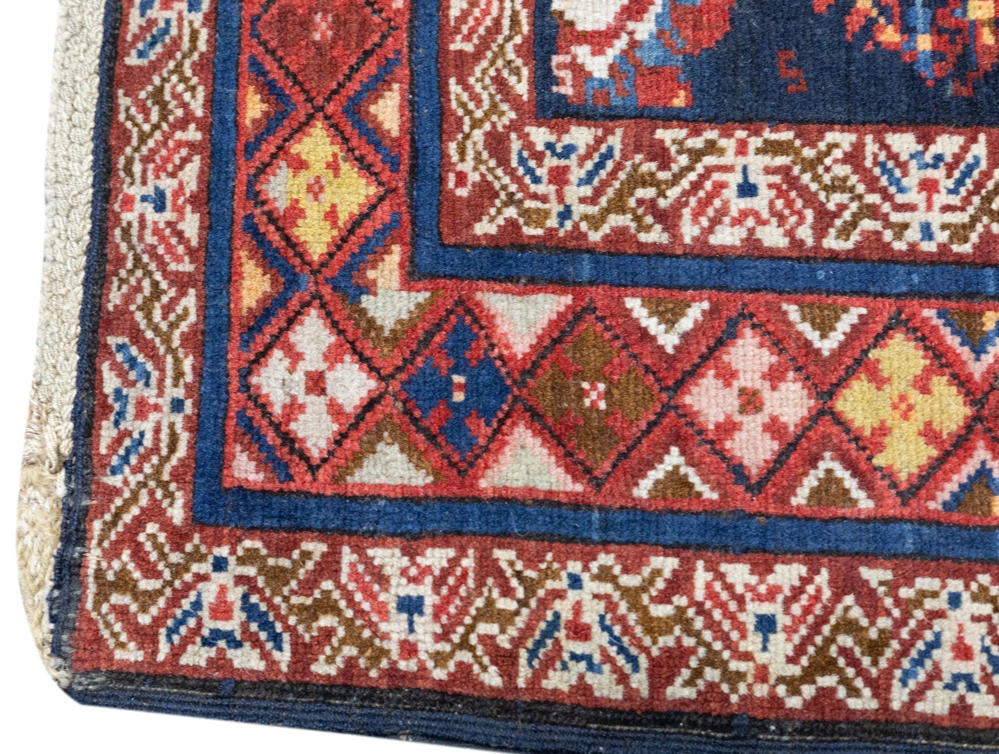 Antique Caucasian Kuba Rug 3'2'' x 4'9''