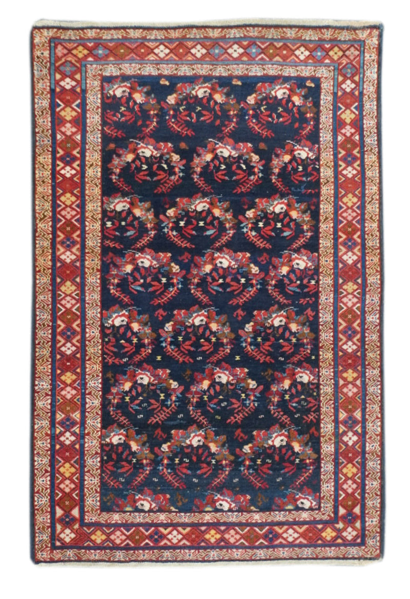 Antique Caucasian Kuba Rug 3'2'' x 4'9''