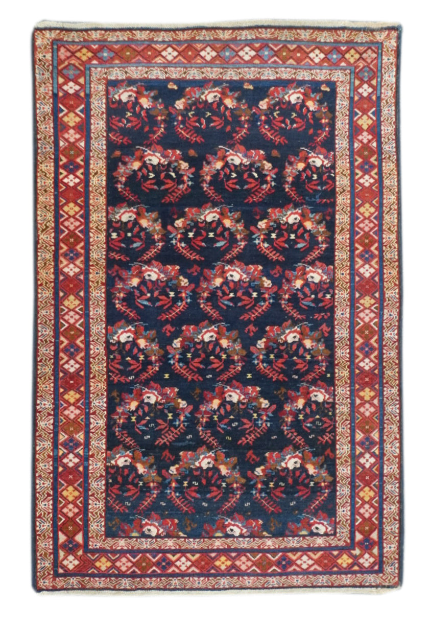 Antique Kuba Rug 3'2'' x 4'9''