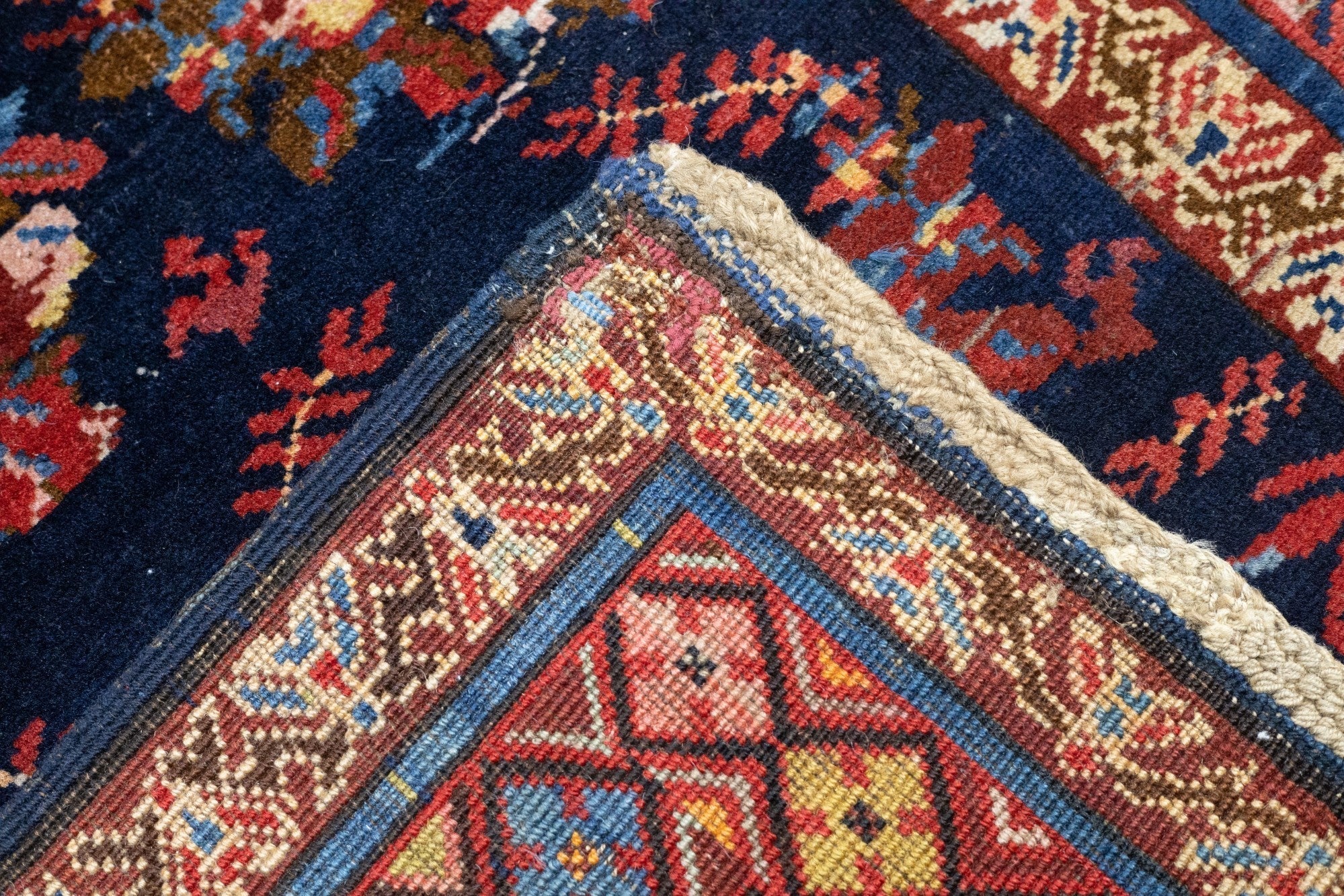 Antique Caucasian Kuba Rug 3'2'' x 4'9''