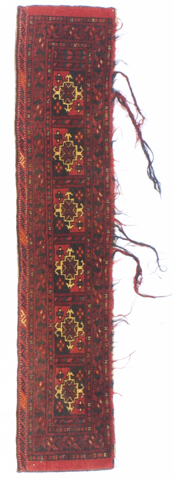 Antique Caucasian Saddlebag Yamoud 1' 0'' x 4' 9''