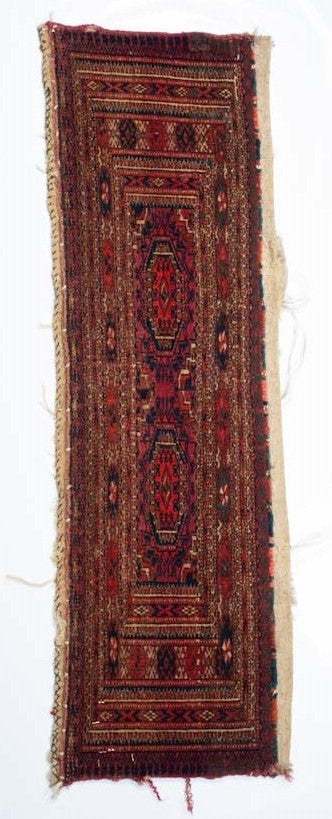 Antique Turkmen Rug 1' 0