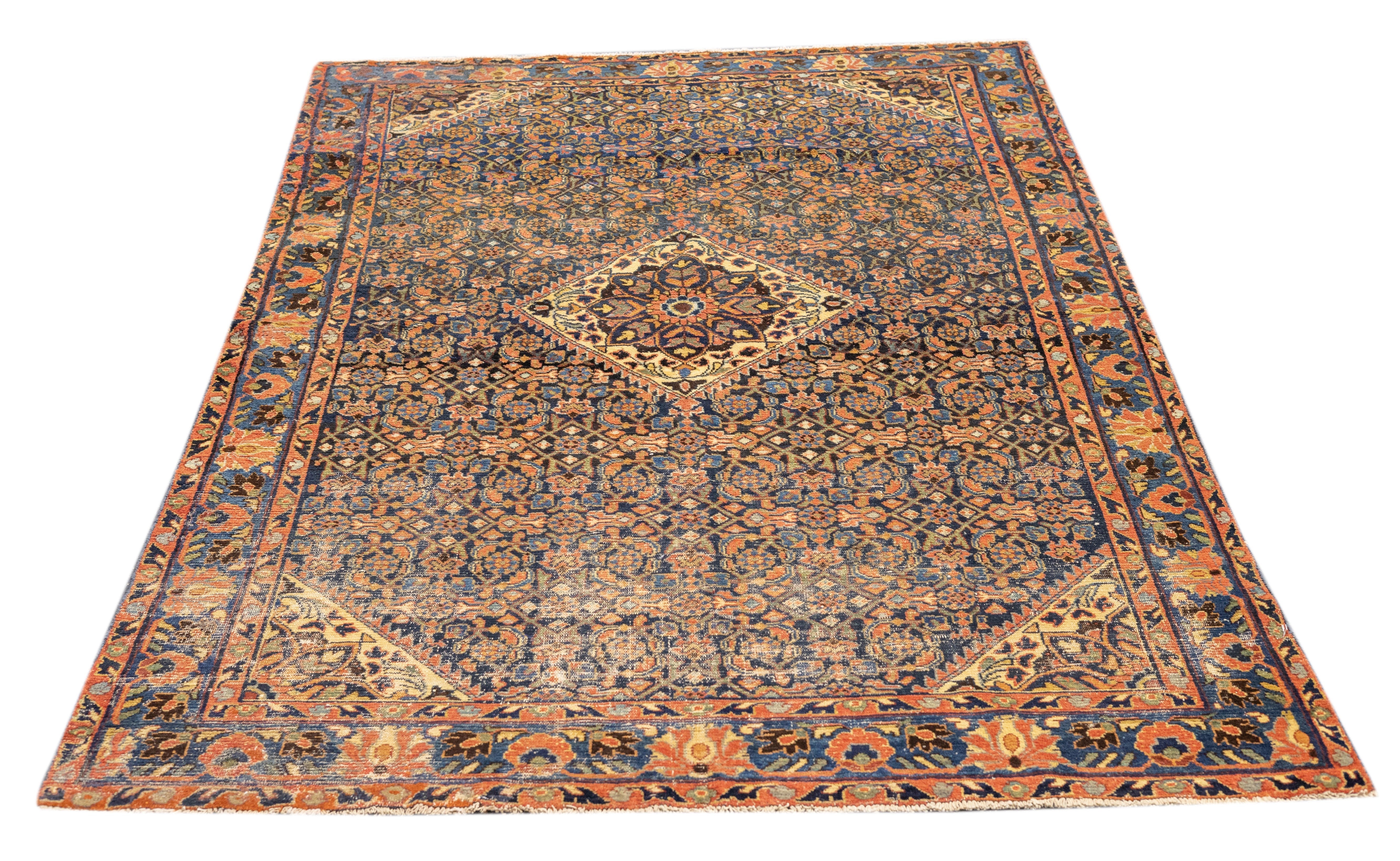 Antique Malayer Rug 4'7'' x 7'0"