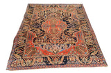 Antique Kashan Rug 4'8'' x 6'11''