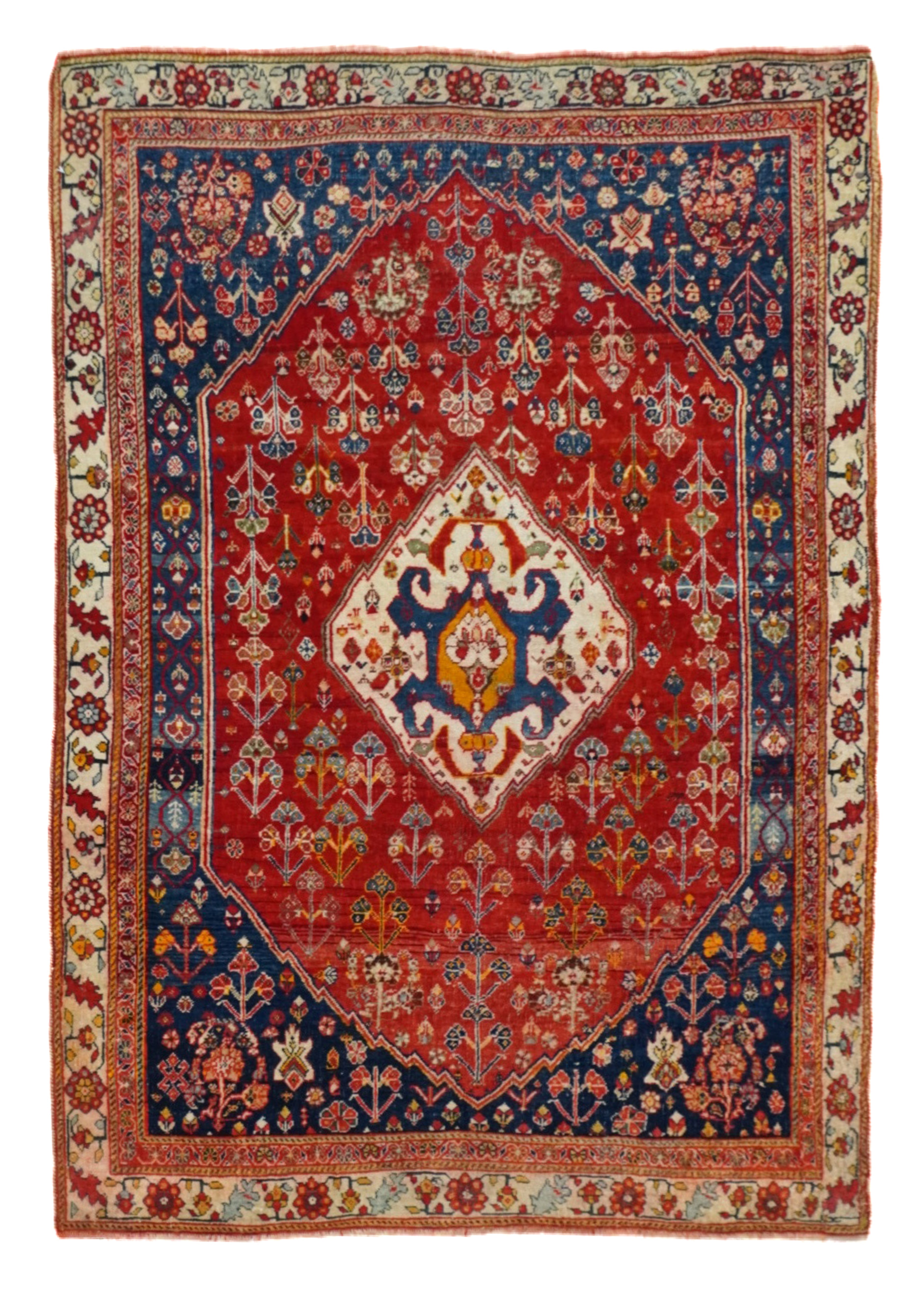 Antique Qashqai Rug 3'5'' x 5'0"