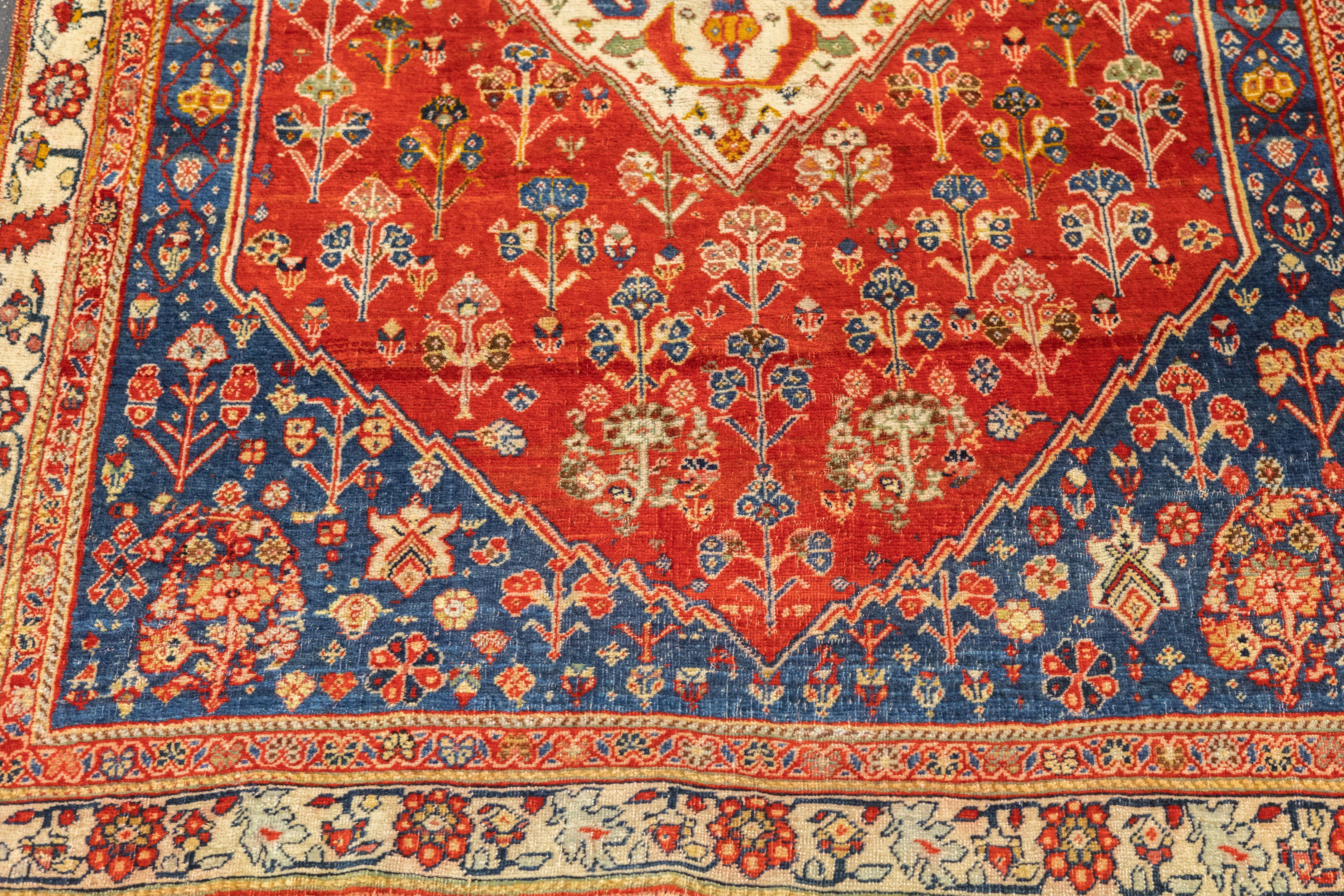Antique Qashqai Rug 3'5'' x 5'0"