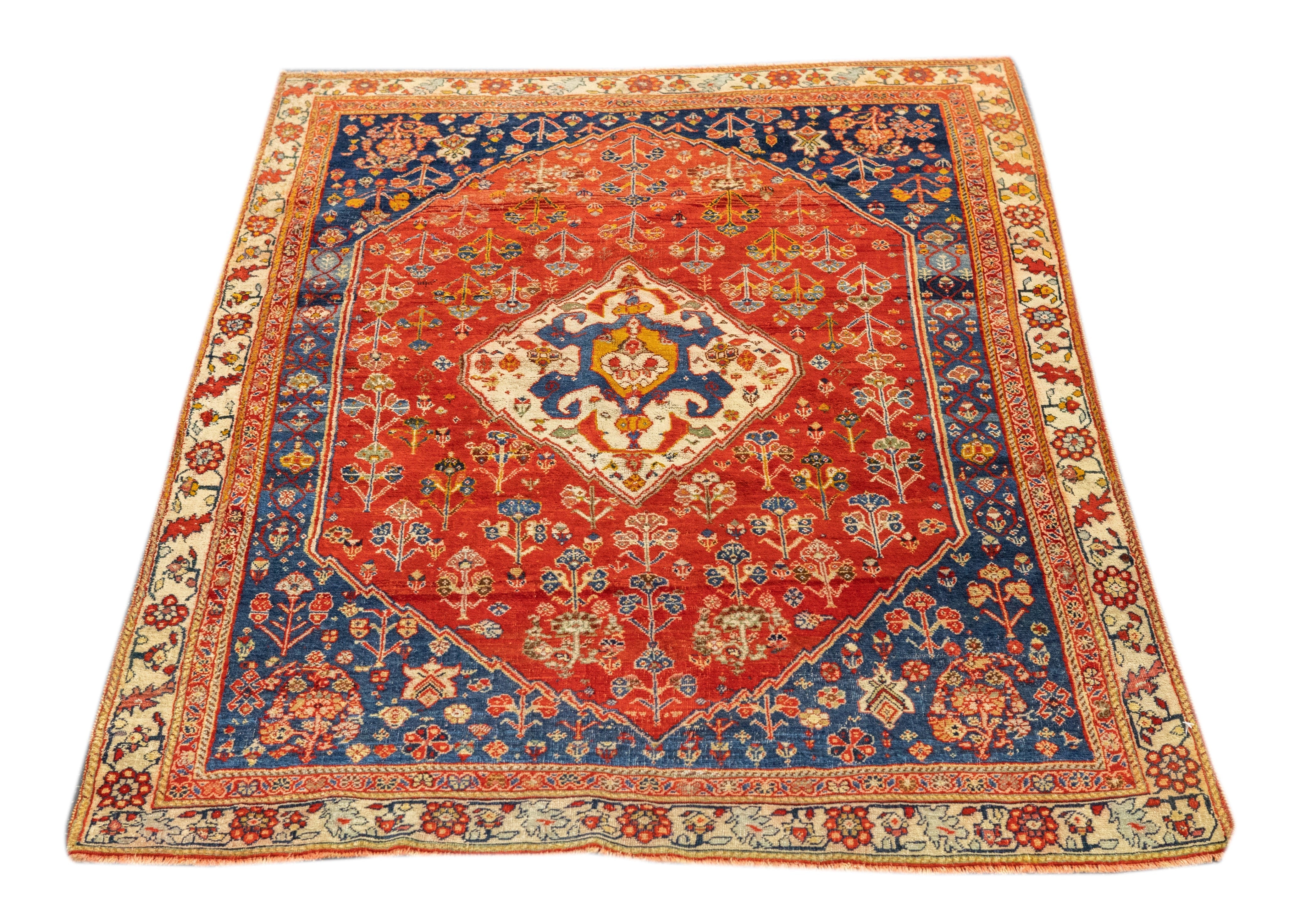 Antique Qashqai Rug 3'5'' x 5'0"