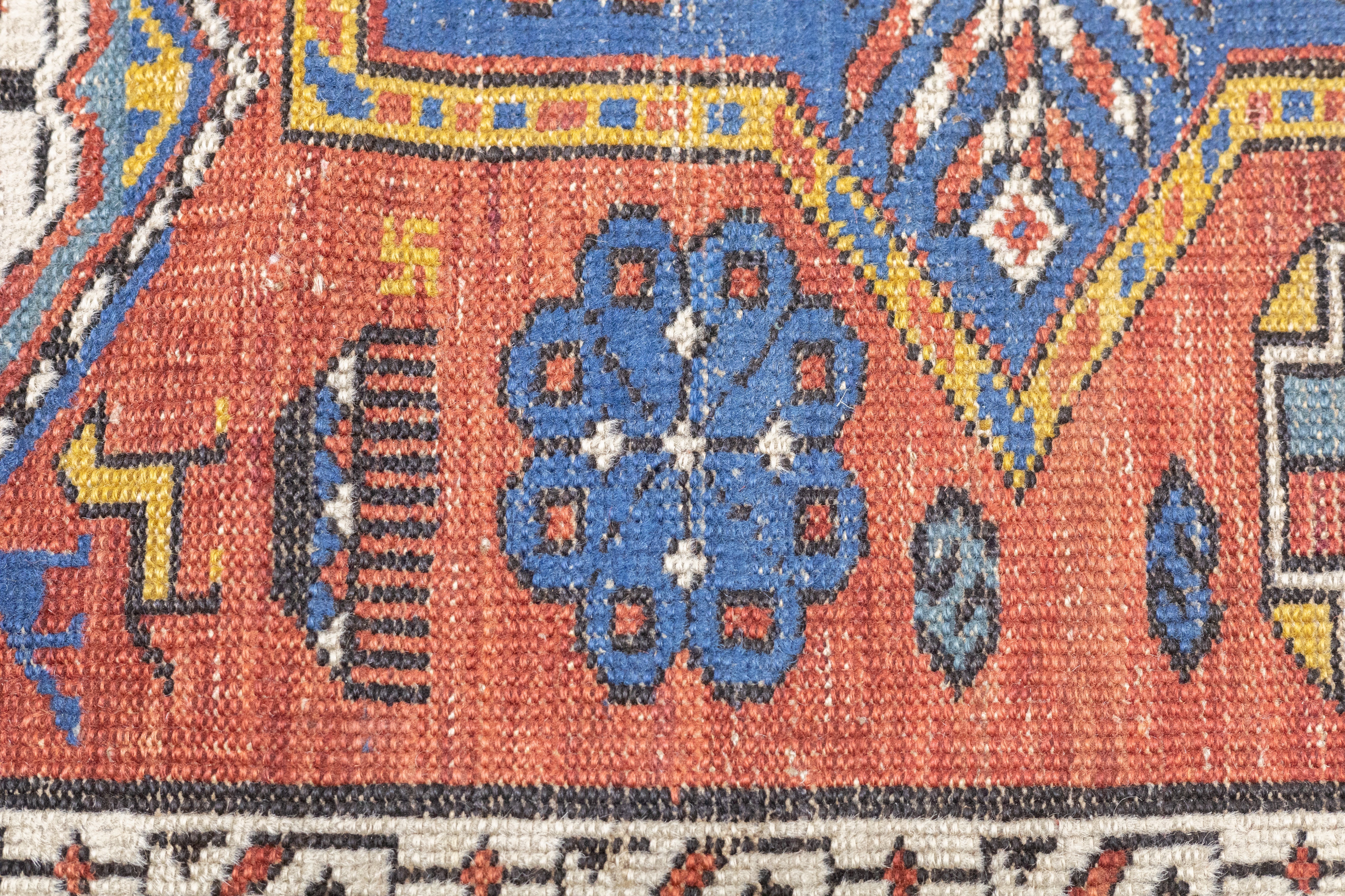 Antique Caucasian Shirvan Rug 4'1'' x 7'0"