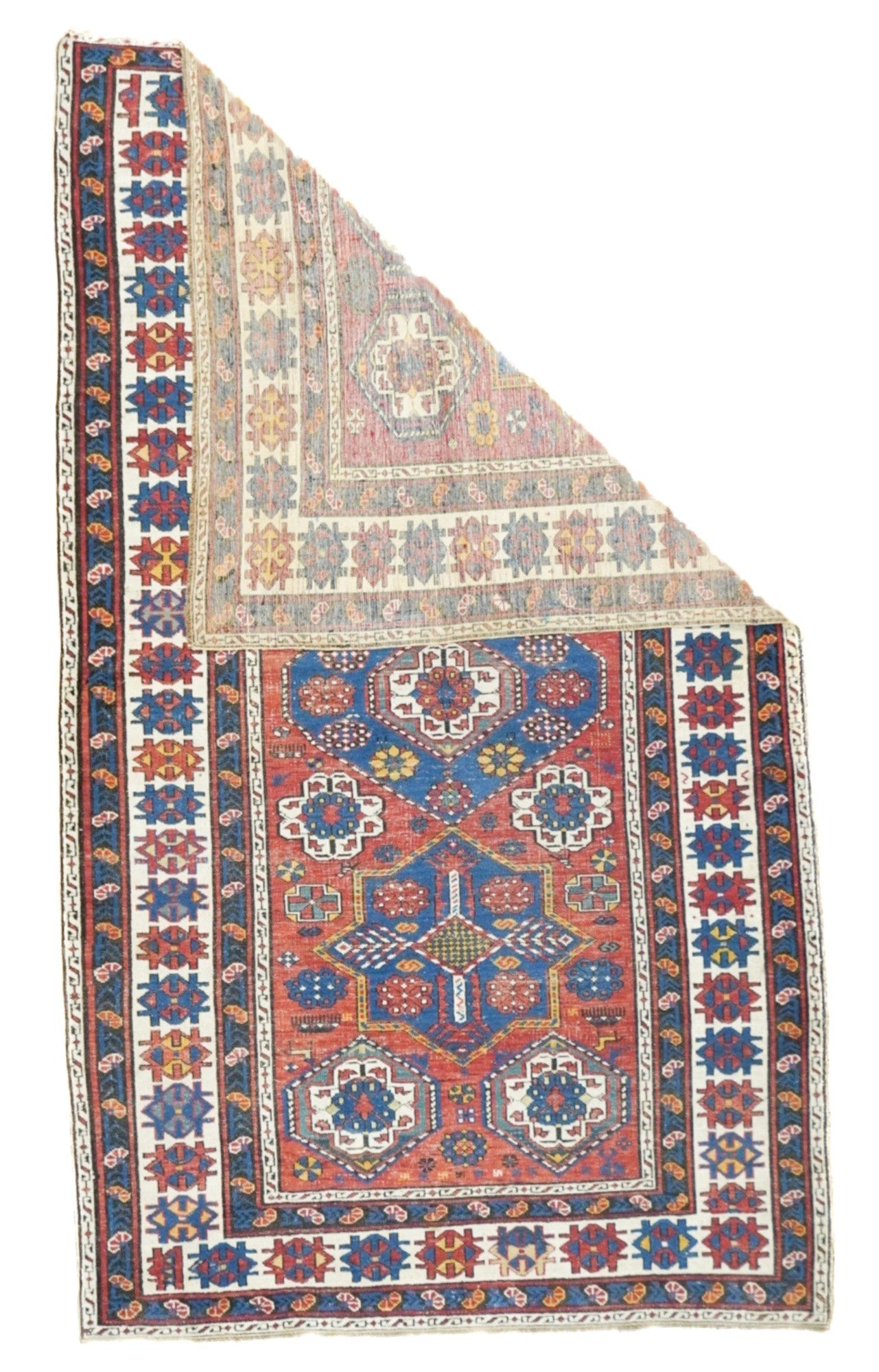 Antique Caucasian Shirvan Rug 4'1'' x 7'0"