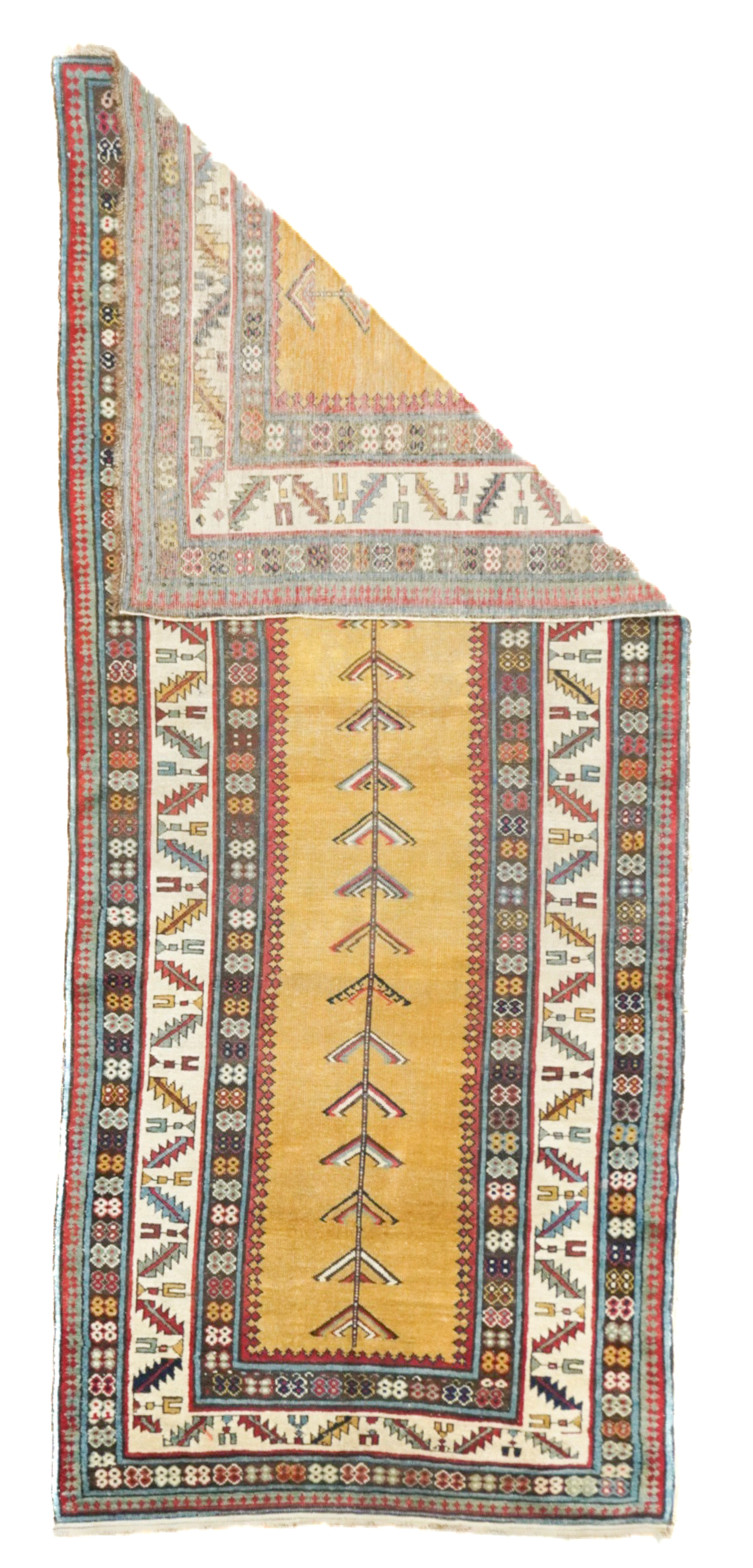 Antique Caucasian Talish Rug 3'5'' x 7'11''