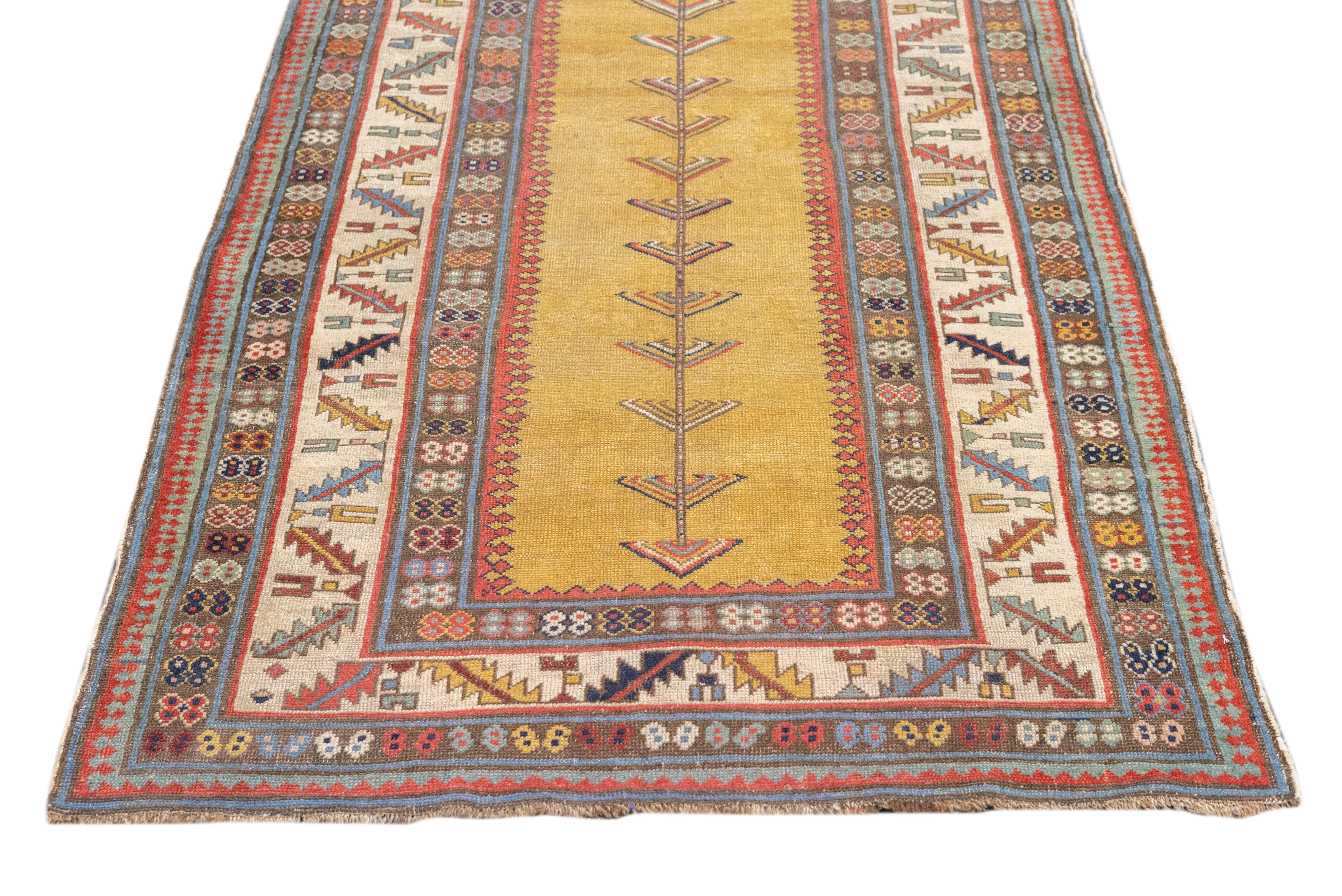 Antique Caucasian Talish Rug 3'5'' x 7'11''