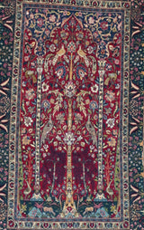 Antique  Tehran Rug 4'3" x 7' 5''