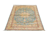 Extremely Fine Vintage Silk  Qum Rug 4'3'' x 6'6''