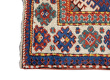 Antique Caucasian Kazak Borcholo Rug 4'10'' x 8'8''