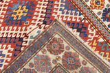 Antique Caucasian Kazak Borcholo Rug 4'10'' x 8'8''
