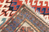 Antique Caucasian Kazak Borcholo Rug 4'10'' x 8'8''