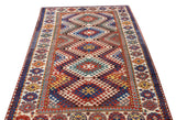 Antique Caucasian Kazak Borcholo Rug 4'10'' x 8'8''