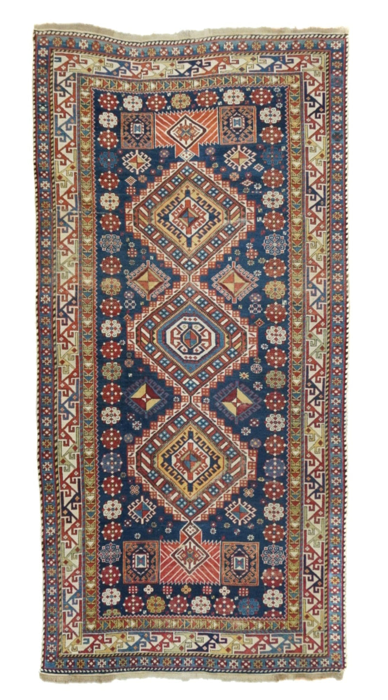 Antique Caucasian Shirvan Rug 4'5'' x 9'0
