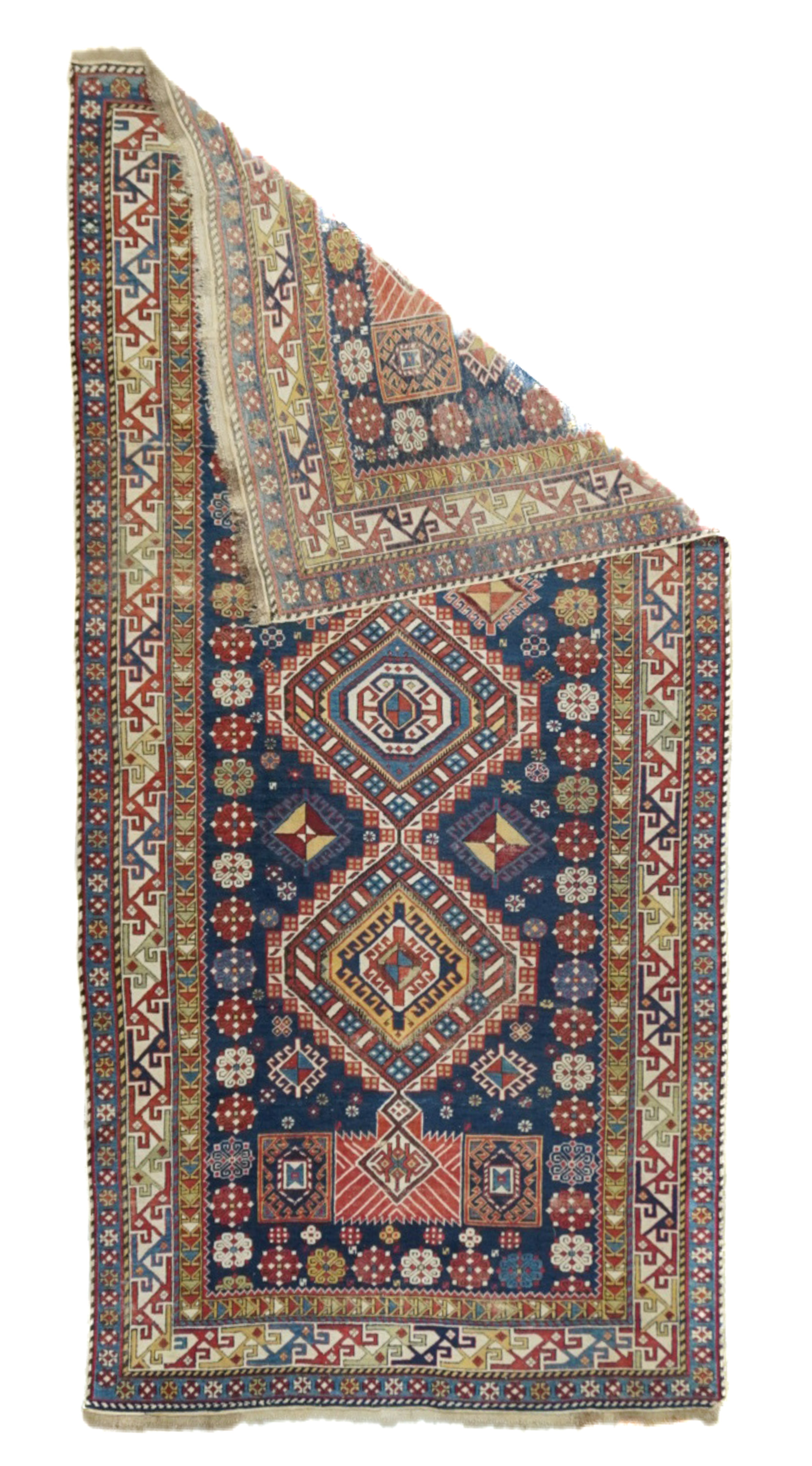 Antique Caucasian Shirvan Rug 4'5'' x 9'0"