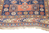 Antique Caucasian Shirvan Rug 4'5'' x 9'0"