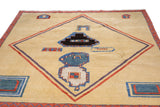 Vintage Gabbeh Rug 7'9'' x 7'11''