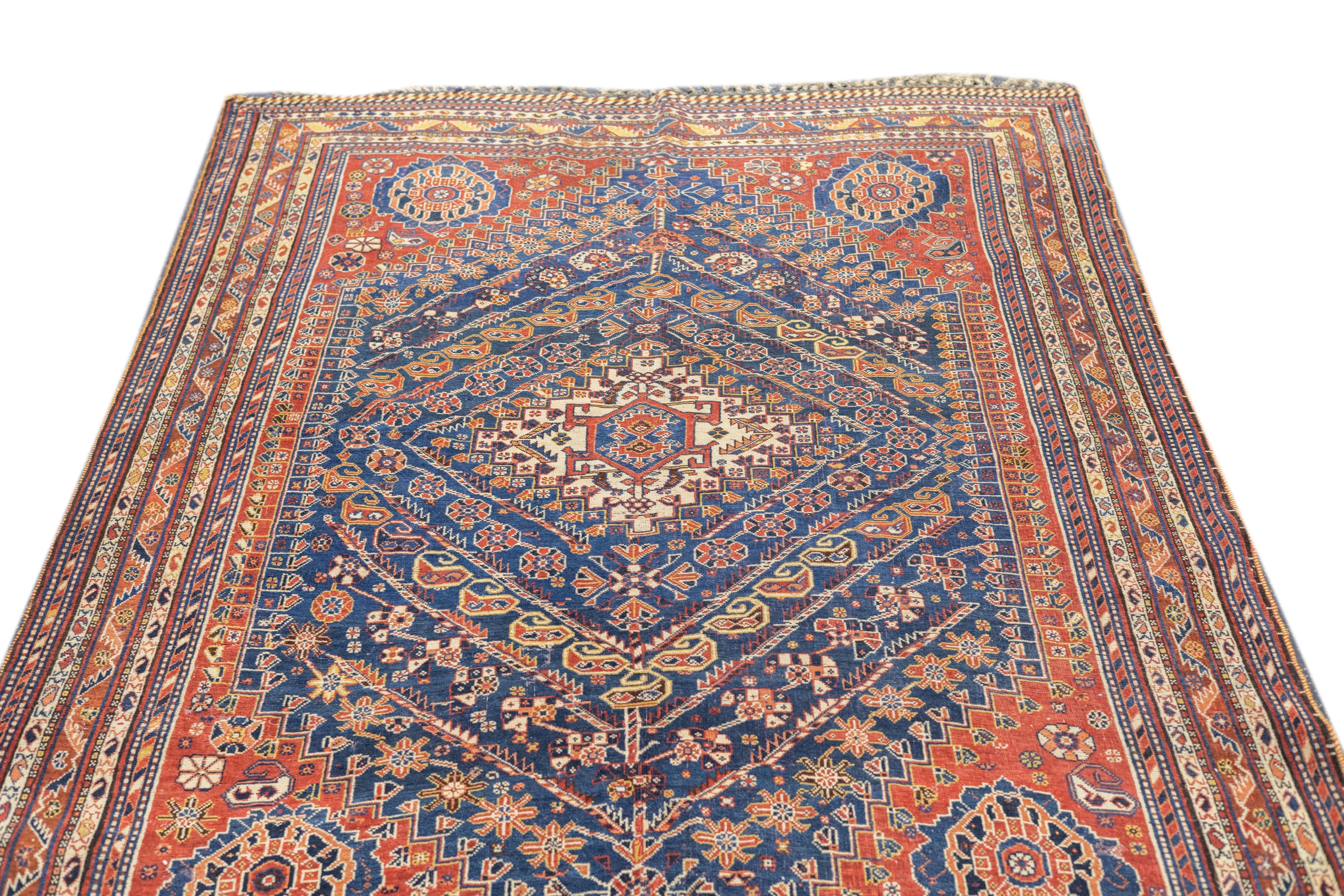 Antique Qashqai Rug 5'4'' x 7'10''