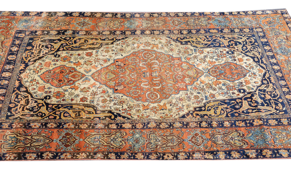 Antique Farahan Sarouk Rug 4'0" x 6'10''